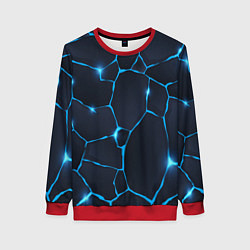 Женский свитшот Синие разломы