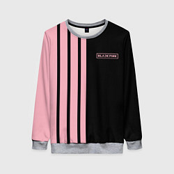 Свитшот женский BLACKPINK HALF BLACK-PINK MINI LOGO, цвет: 3D-меланж