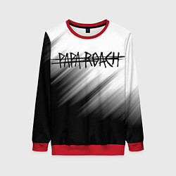 Свитшот женский Papa roach Streak logo, цвет: 3D-красный