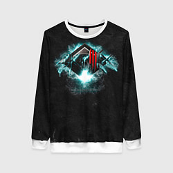 Свитшот женский More Monsters and Sprites - Skrillex, цвет: 3D-белый