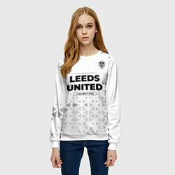 Свитшот женский Leeds United Champions Униформа, цвет: 3D-белый — фото 2