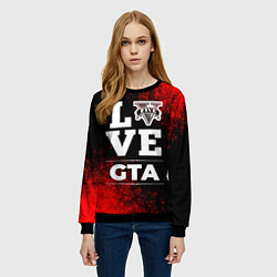 Свитшот женский GTA Love Классика, цвет: 3D-черный — фото 2