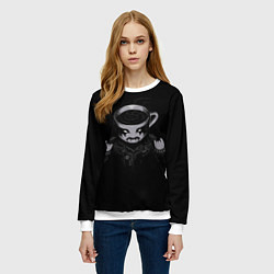 Свитшот женский Black Metal Coffee, цвет: 3D-белый — фото 2