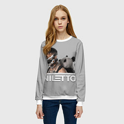 Свитшот женский Нилетто - Криолит, цвет: 3D-белый — фото 2