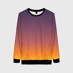 Свитшот женский Sunset Gradient, цвет: 3D-черный