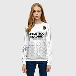 Свитшот женский Atletico Madrid Champions Униформа, цвет: 3D-белый — фото 2
