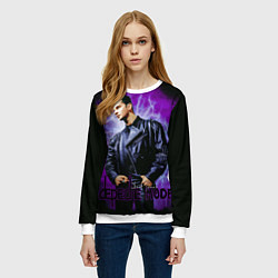 Свитшот женский Depeche Mode - Dave Gahan, цвет: 3D-белый — фото 2
