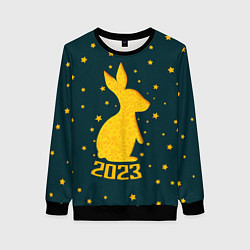 Свитшот женский Год кролика - 2023, цвет: 3D-черный