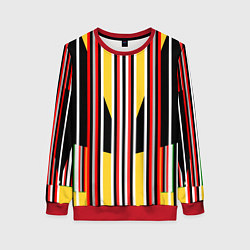 Женский свитшот Геометрические цветные фигуры полосы geometry