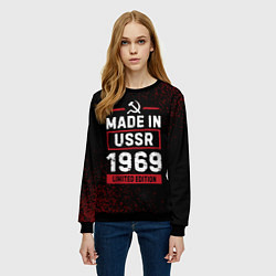 Свитшот женский Made in USSR 1969 - limited edition, цвет: 3D-черный — фото 2