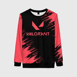 Свитшот женский Valorant - краска, цвет: 3D-черный