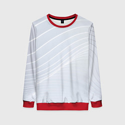 Женский свитшот Серый фон и белые линии