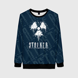 Свитшот женский Stalker паттерн, цвет: 3D-черный