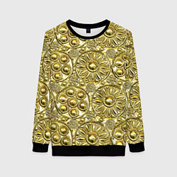 Женский свитшот Золотая чеканка - текстура