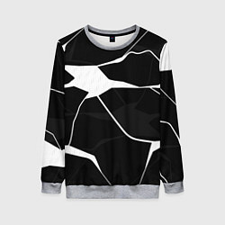 Свитшот женский Черно-белая классика, цвет: 3D-меланж