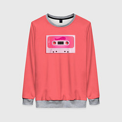 Свитшот женский BTS cassette, цвет: 3D-меланж