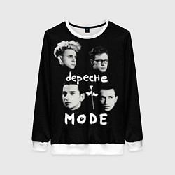 Свитшот женский Depeche Mode portrait, цвет: 3D-белый