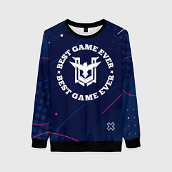 Женский свитшот Символ Free Fire и надпись best game ever