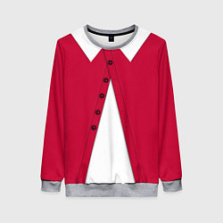 Свитшот женский Новогодний костюм Буратино Красная курточка, цвет: 3D-меланж