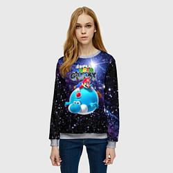 Свитшот женский Super Mario Galaxy - Nintendo, цвет: 3D-меланж — фото 2