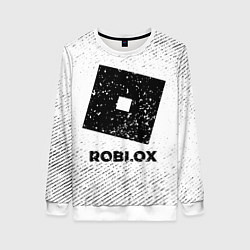 Женский свитшот Roblox с потертостями на светлом фоне