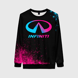 Свитшот женский Infiniti - neon gradient, цвет: 3D-черный