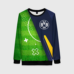 Свитшот женский Borussia football field, цвет: 3D-черный