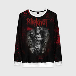 Свитшот женский Slipknot dark red, цвет: 3D-белый