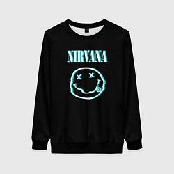 Свитшот женский Nirvana неон, цвет: 3D-черный