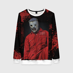 Свитшот женский Slipknot red & black, цвет: 3D-белый