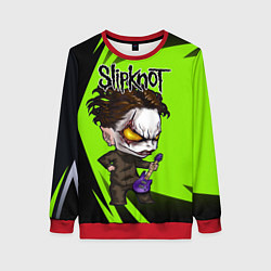 Свитшот женский Slipknot green, цвет: 3D-красный