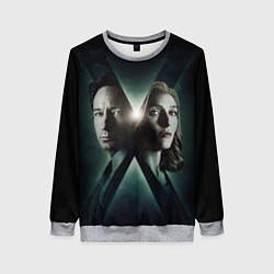 Свитшот женский X - Files, цвет: 3D-меланж