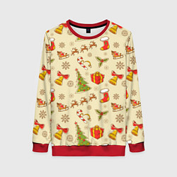 Свитшот женский С Новым 2023 Годом, цвет: 3D-красный