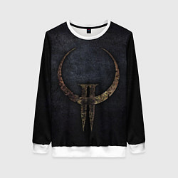 Свитшот женский Quake 2, цвет: 3D-белый