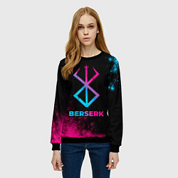 Свитшот женский Berserk - neon gradient, цвет: 3D-черный — фото 2