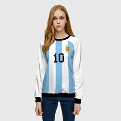 Свитшот женский Месси Аргентина ЧМ 2022, цвет: 3D-черный — фото 2