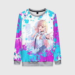 Свитшот женский Красотка Марин, цвет: 3D-меланж