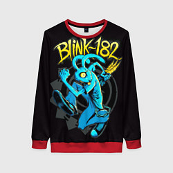 Свитшот женский Blink 182 rabbit, цвет: 3D-красный