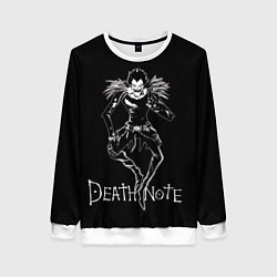 Свитшот женский Рюк тетрадь смерти, цвет: 3D-белый