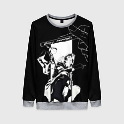 Свитшот женский Easy revenge - Человек бензопила, цвет: 3D-меланж