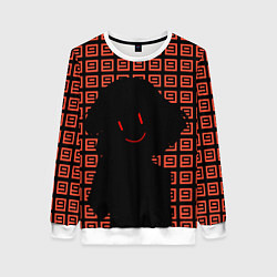 Свитшот женский Undertale - Frisk smile, цвет: 3D-белый