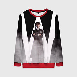 Свитшот женский W wednesday addams, цвет: 3D-красный