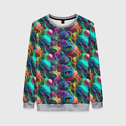 Женский свитшот Паттерн Морские Монстры