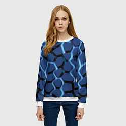 Свитшот женский Ручей, цвет: 3D-белый — фото 2