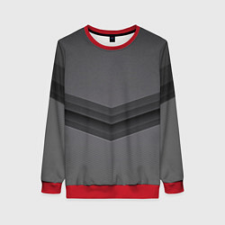 Свитшот женский Векторное изображение фона в темно-сером, цвет: 3D-красный