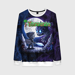 Свитшот женский Воин Террарии, цвет: 3D-белый