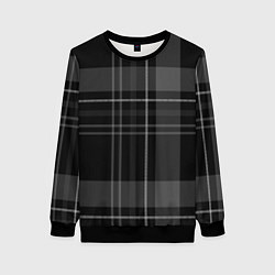 Женский свитшот Темная клетка