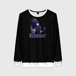 Женский свитшот Wednesday с зонтом