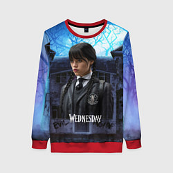 Женский свитшот Уэнсдэй: таинственный замок