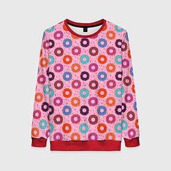 Женский свитшот Вкусные пончики